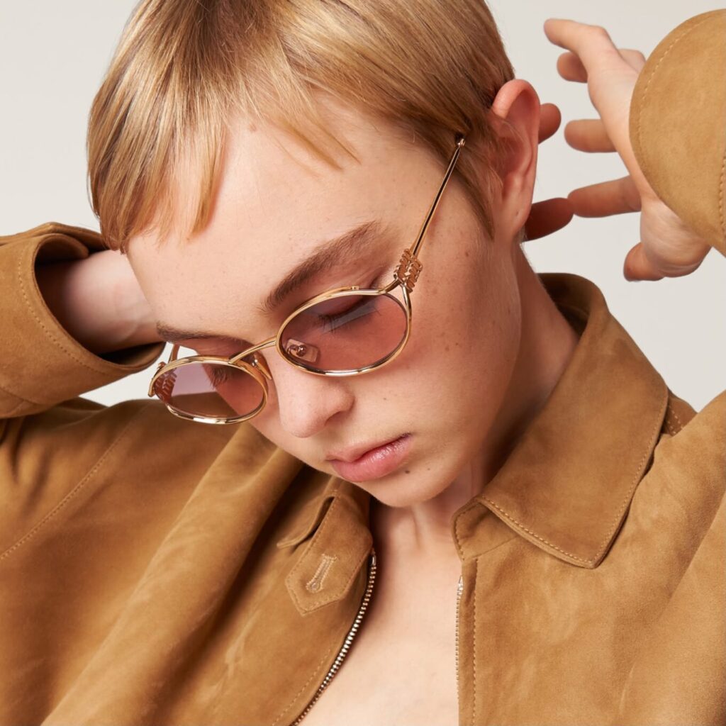 Miu Miu Oval Pink Women’s Premium Sunglass